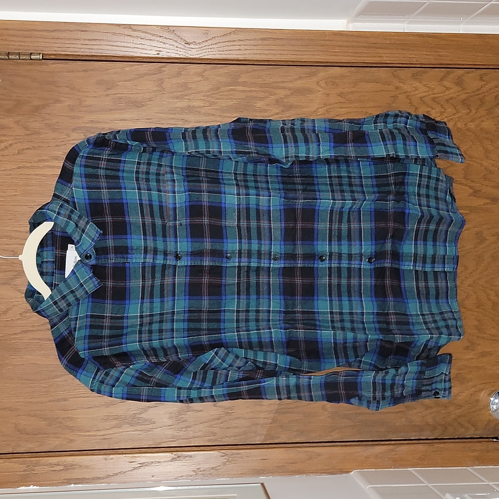 Mens Plaid Button Down Shirt | Goodfellow & Co. | Size XL